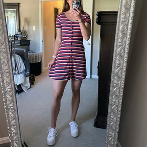 Topshop Rainbow Dress